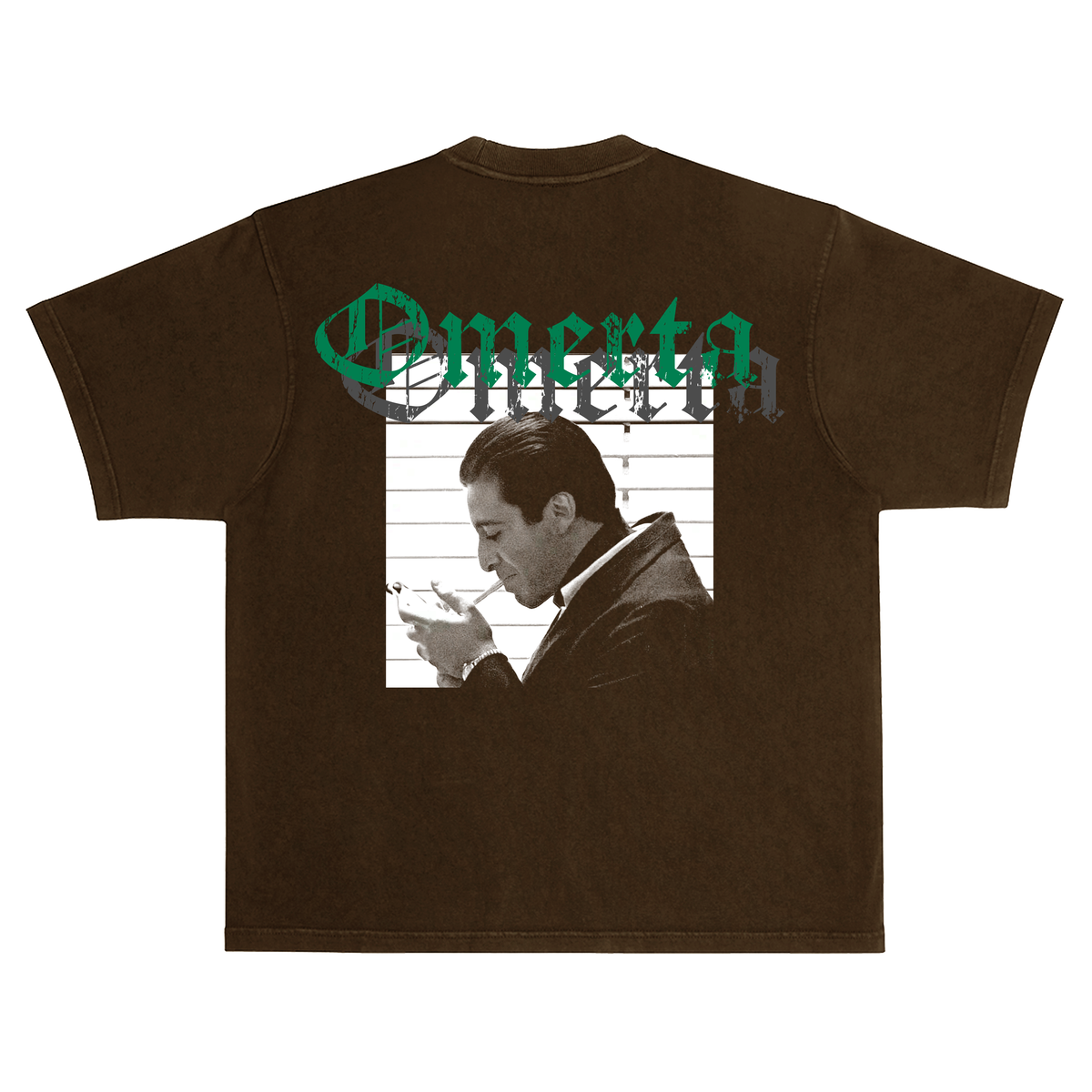 "MICHAEL CORLEONE" T-SHIRT BROWN
