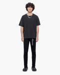 Mr.Biker Black Waxed Skinny Jeans