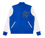 BLACK REIGN RHINESTONE VARISTY JACKET