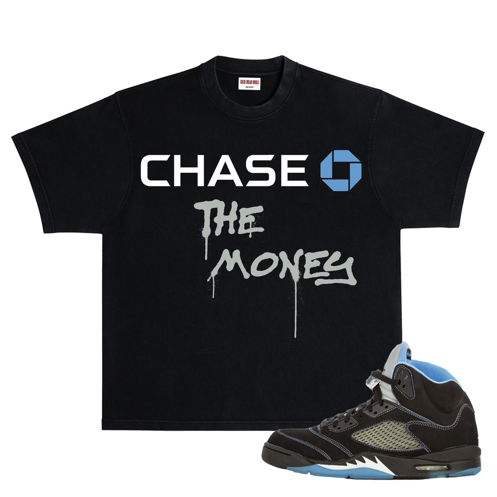 "CHASE BANK" T-SHIRT BLACK