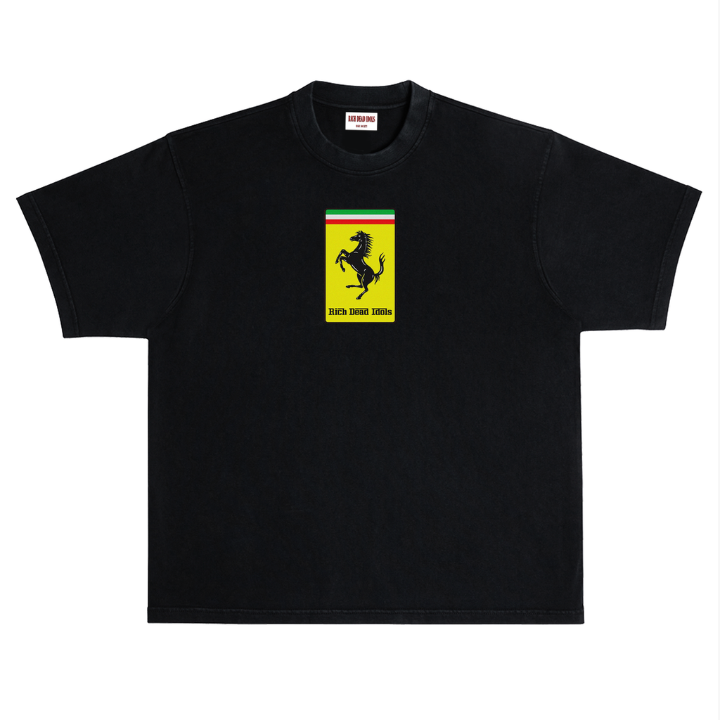 "FERRARI POPE" T-SHIRT BLACK
