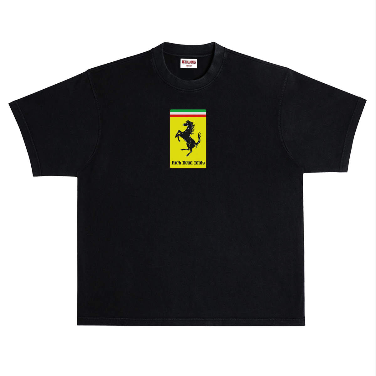 "FERRARI POPE" T-SHIRT BLACK