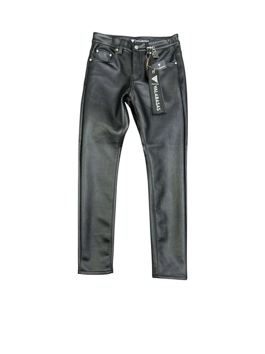 Kawas Skinny Black Leather