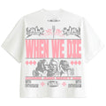 "GRAVEYARD" TEE (WHITE/PINK)