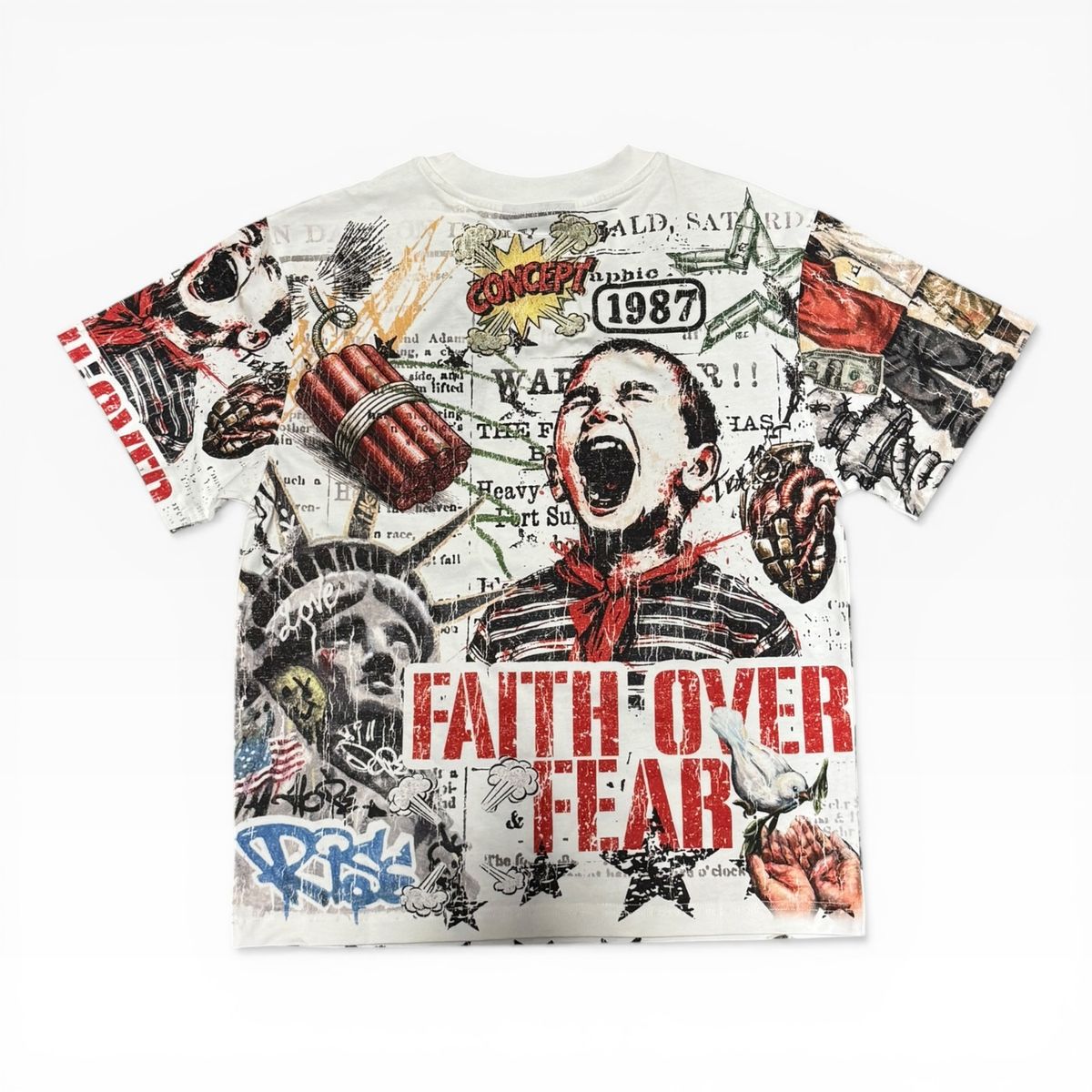 "Over Fear" Tee - White