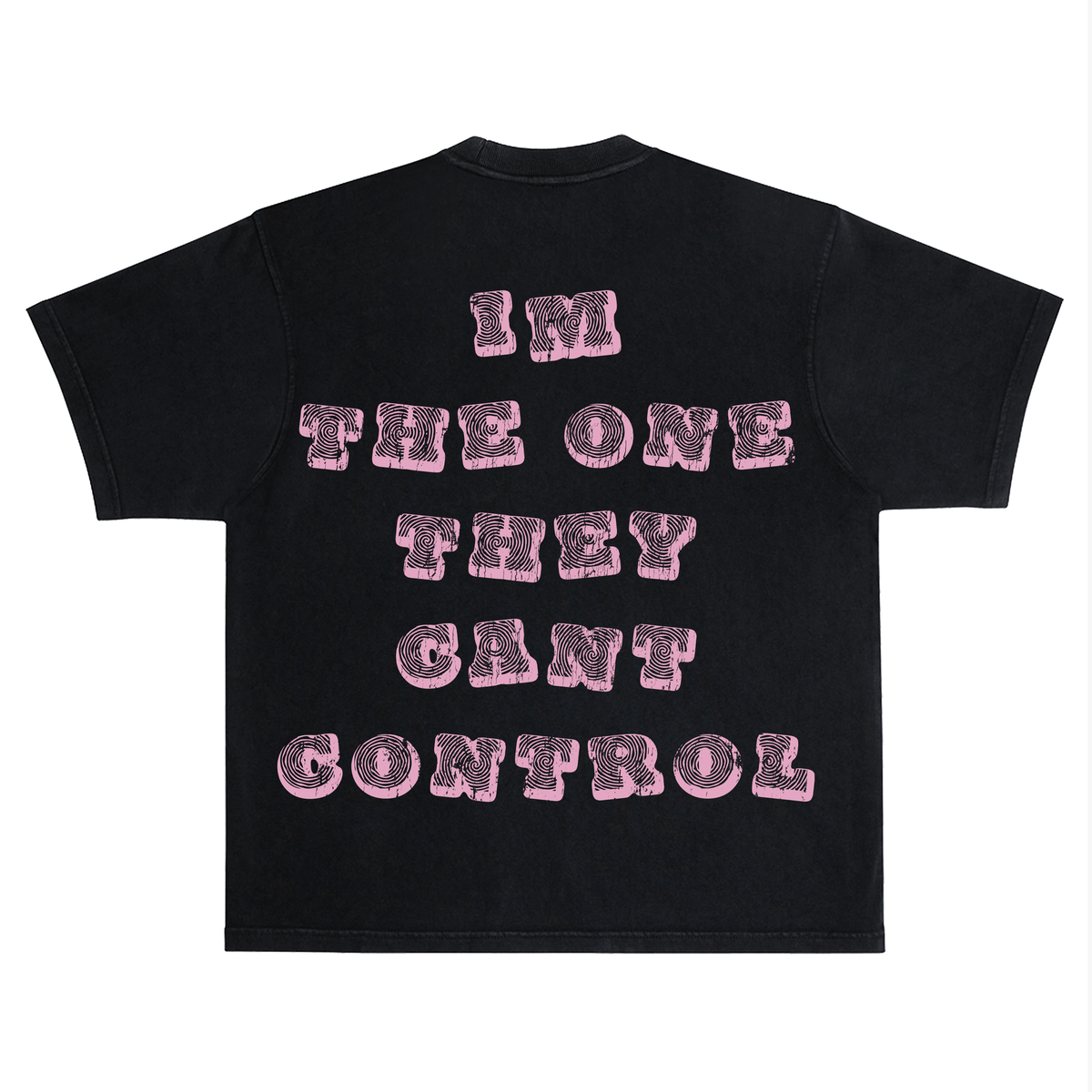"MONEY IS MIND CONTROL" T-SHIRT BLACK AND PINK