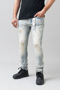 LIGHT VINTAGE - ULTRA SKINNY STRETCH DENIM
