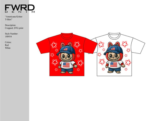 AMERICANA KRITTER S/SLV TEE