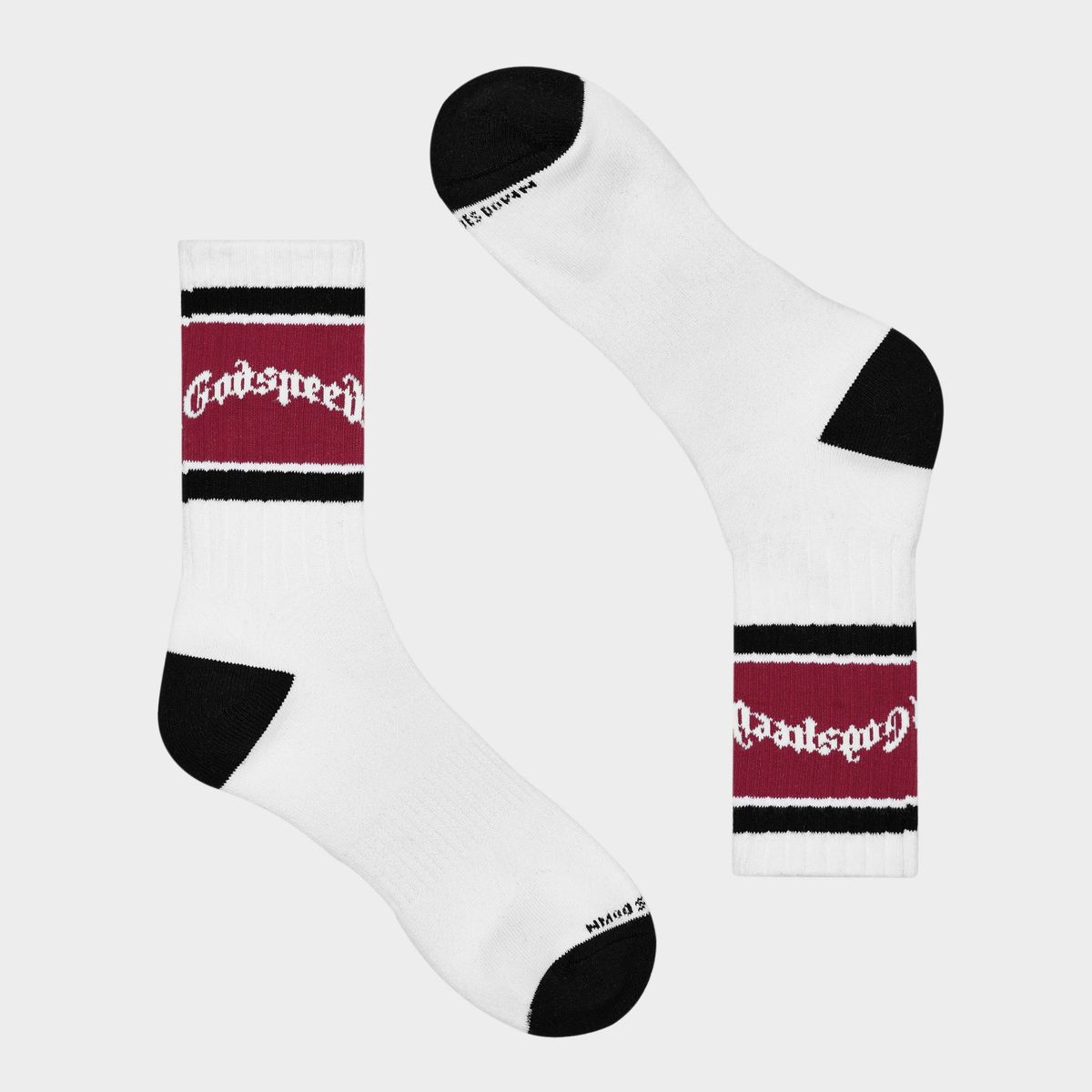 Og Logo Striped Sock (White/Red) 6282026