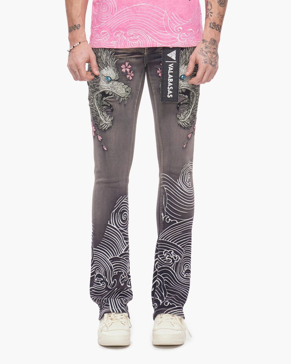 Tenka Stacked Denim Grey Wash