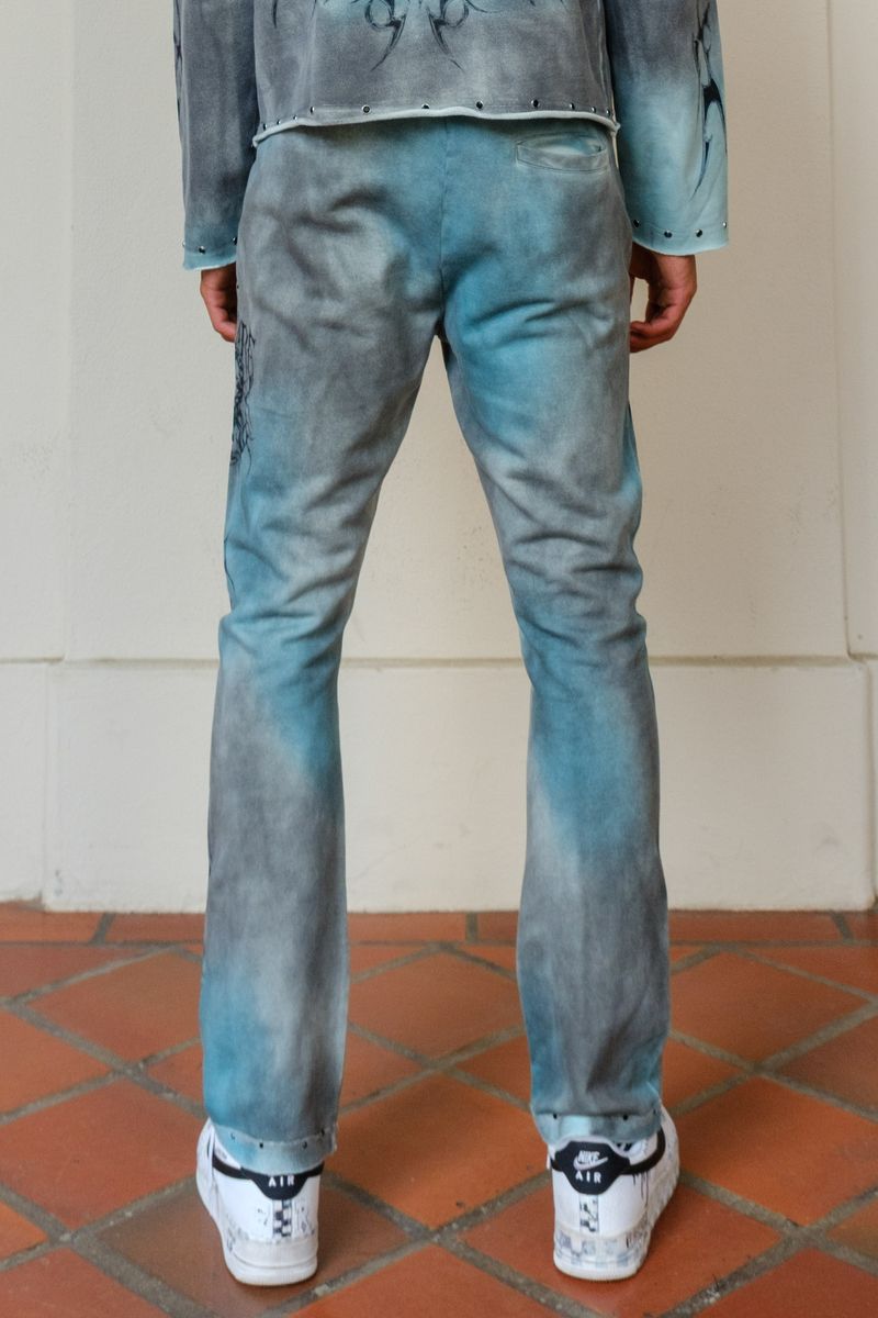 BE FIERCE GREEN MIST SCORPION FLARE JOGGER