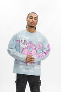 "MINDSET" Blue Crewneck