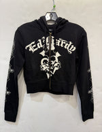 CROSSES ZIP FRONT HOODIE