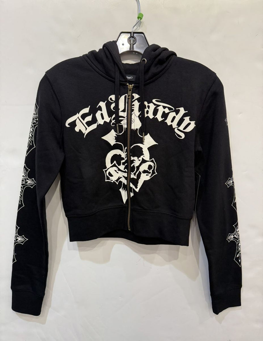 CROSSES ZIP FRONT HOODIE
