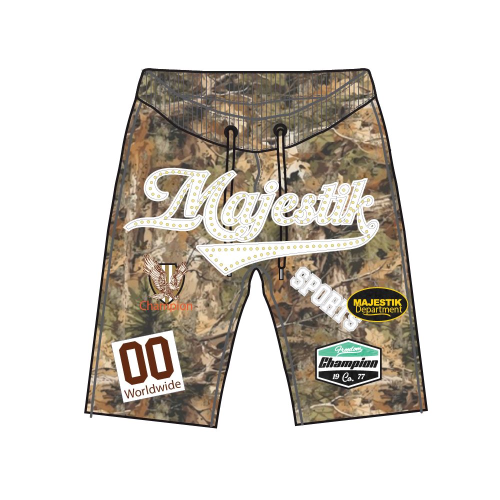 PIQUÉ CUT & SEWN PATCH SHORTS