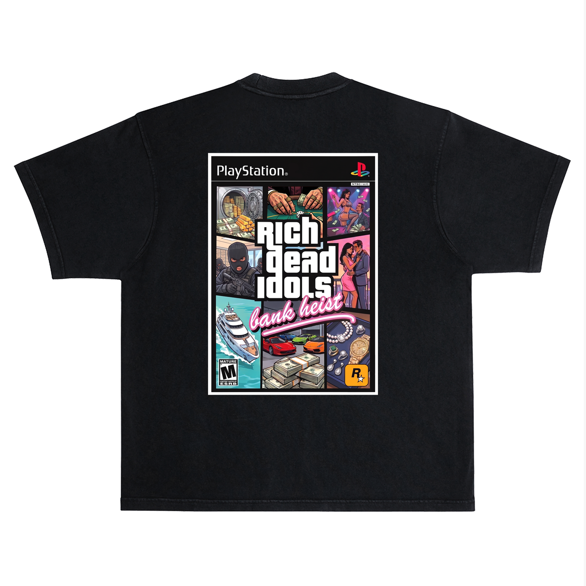 "GTA" T-SHIRT BLACK