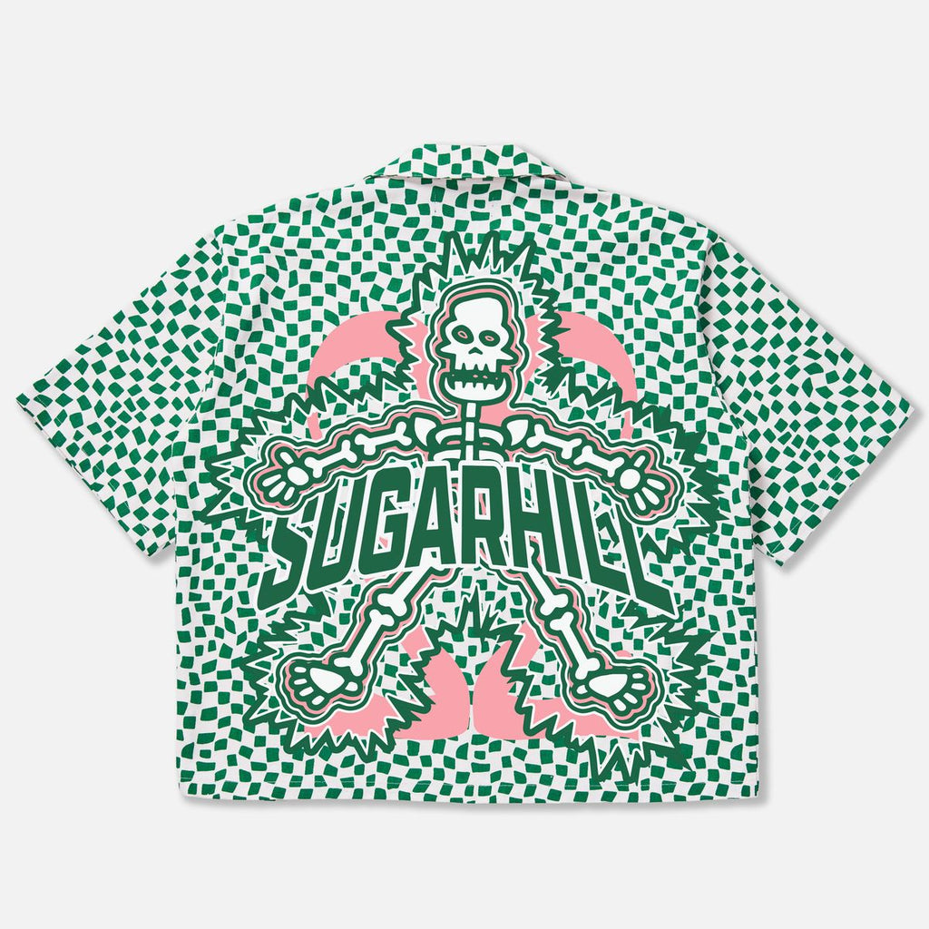 "FLOATING" WORK SHIRT (GREEN WARP)