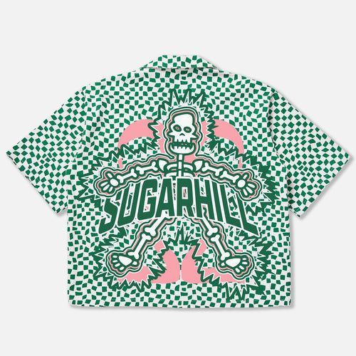 "FLOATING" WORK SHIRT (GREEN WARP)