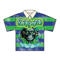STRIPE YARN DYED POLO W/ FRONT RHINESTONE