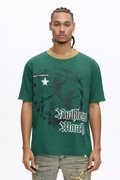 "RUTHLESS" Dark Green Long Sleeve