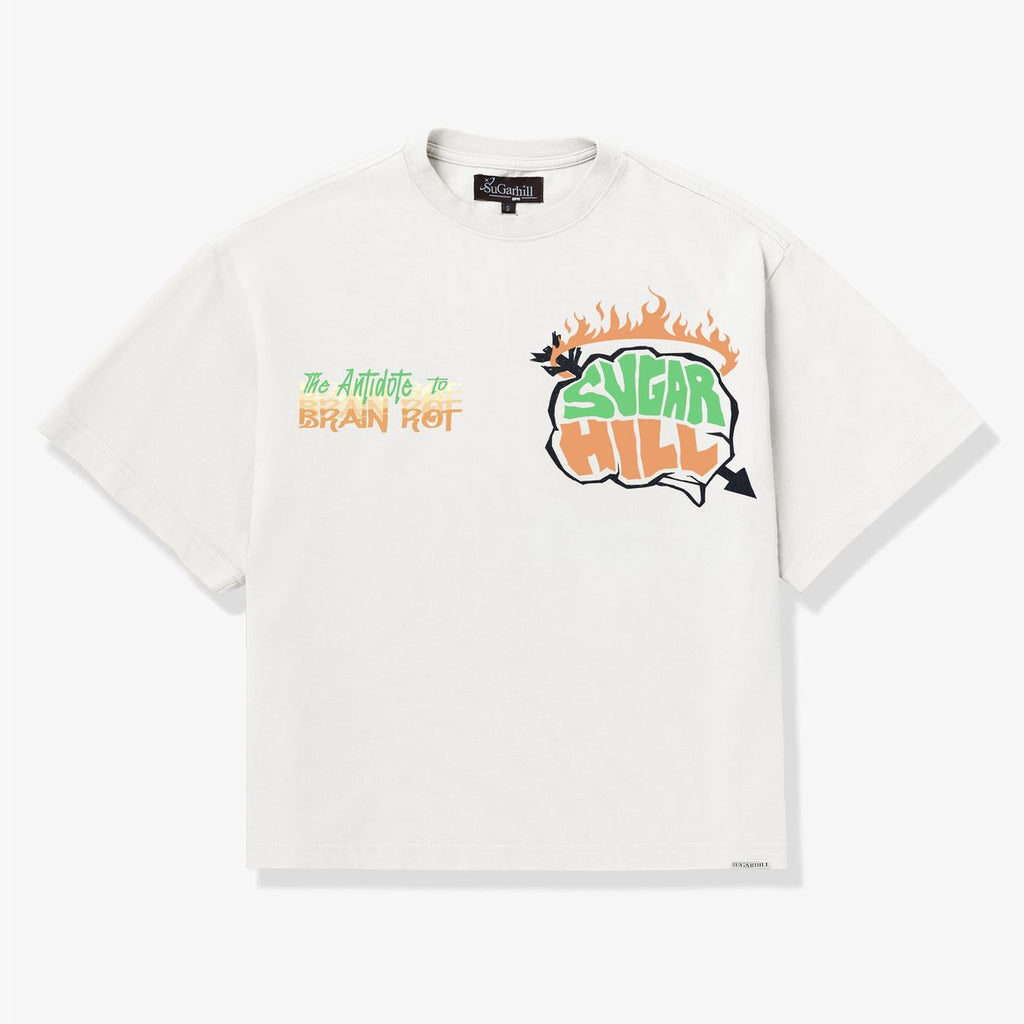 "BRAIN ROT" TEE SHIRT (WHITE)
