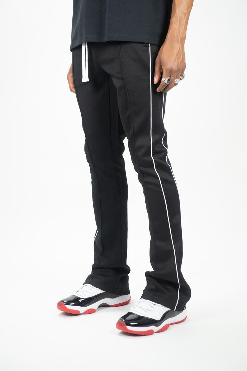 Stacked track pants