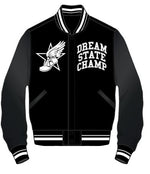 DREAM STATE RHINESTONE VARSITY JACKET