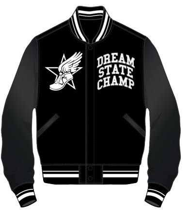 DREAM STATE RHINESTONE VARSITY JACKET