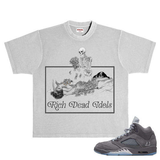 "THE AFTERLIFE IS THE AFTERPARTY" T-SHIRT GREY