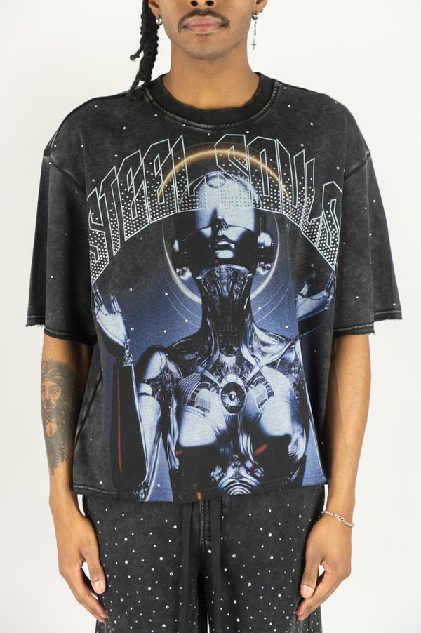 STEEL SOULS RHINESTONE TEE