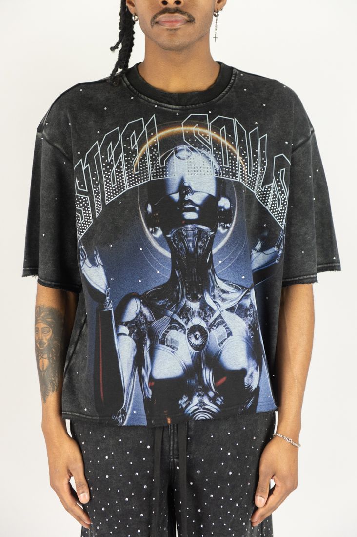 STEEL SOULS RHINESTONE TEE