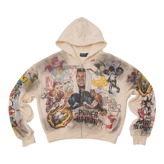 "UNITY"ZIP UP-BONE OS