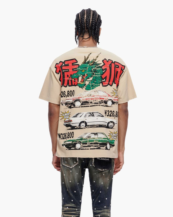 Japanese Motors Tee Beige