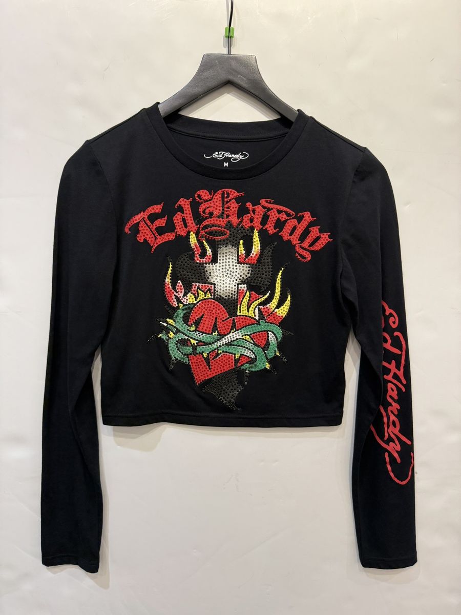 CROPPED LS CROP TEE