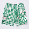 “FLOATING” TWILL SHORTS (GREEN WARP)