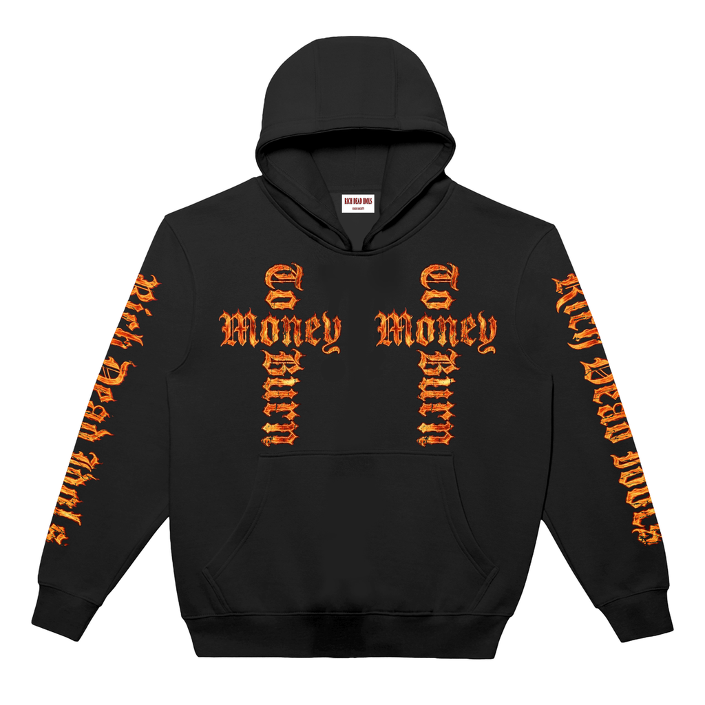 "MONEY TO BURN" HOODIE BLACK