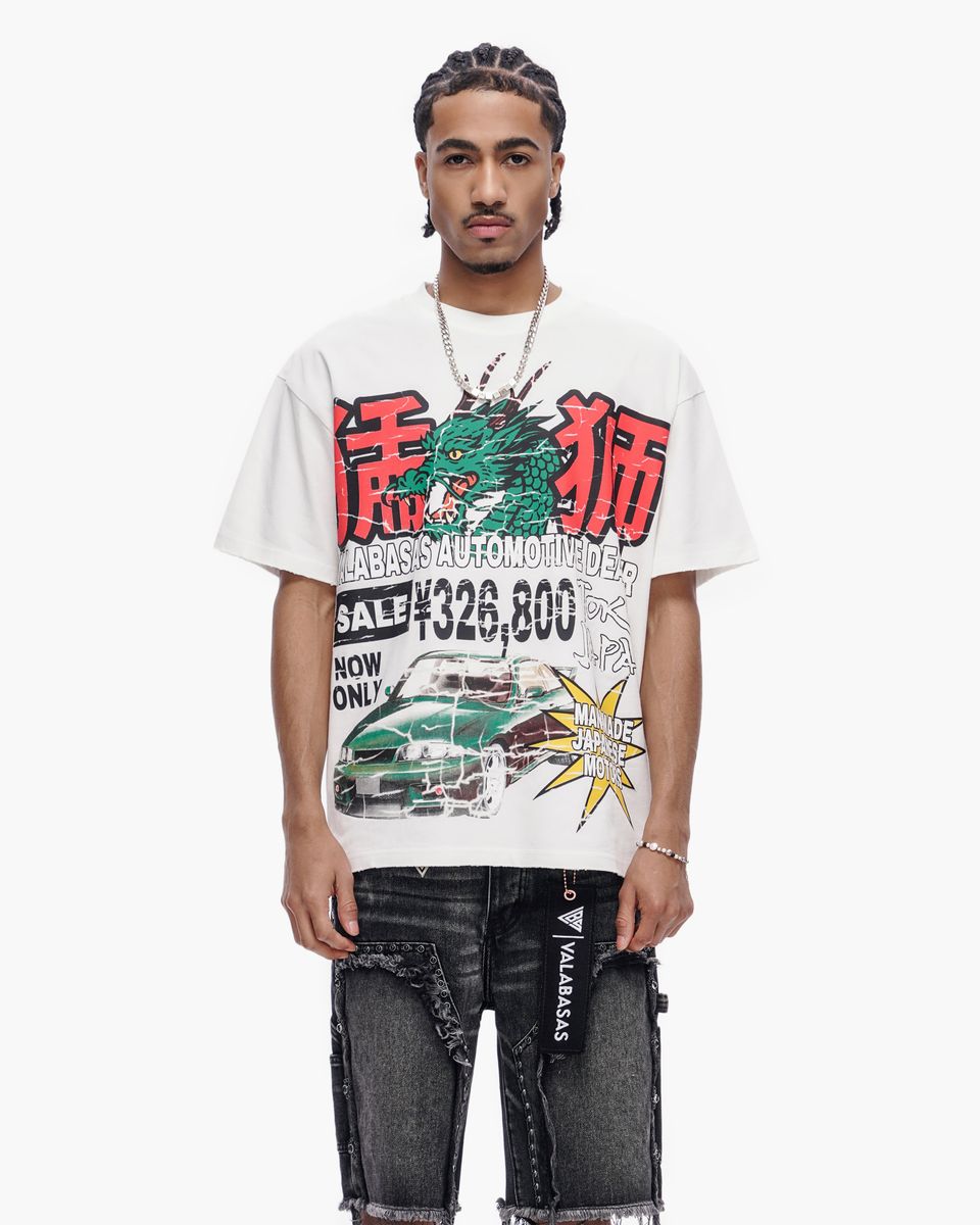Japanese Motors Tee Beige