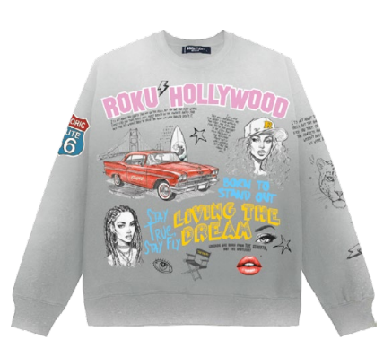LIVING THE DREAM FADED CREW NECK