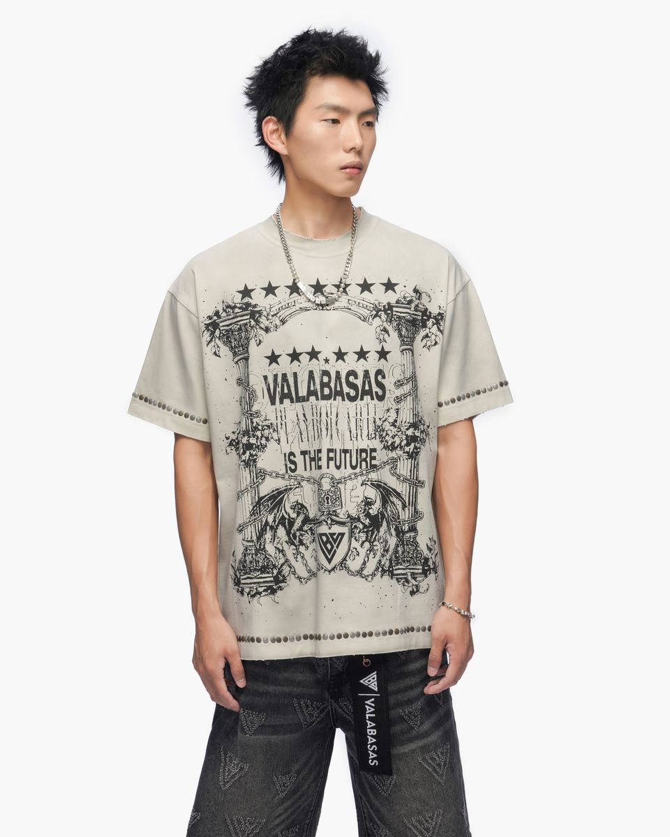 Parchment Tee Vintage Light Grey