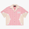 "SONAR" LOUNGE SHIRT (PINK/CREAM)