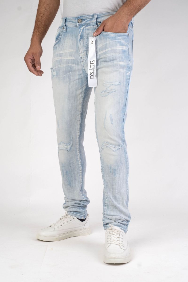 SUPER STRETCHY SKINNY DENIM- ICE BLUE