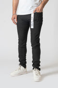 BLACK 3D RIPS - ULTRA SKINNY STRETCH DENIM