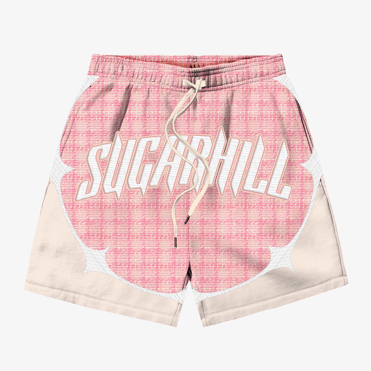 “SONAR” SHORTS (PINK/CREAM)