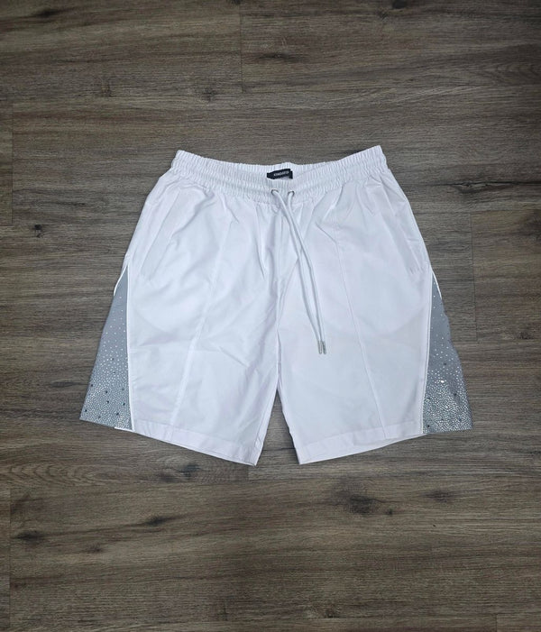 RHINESTONE NYLON SHORT SET
