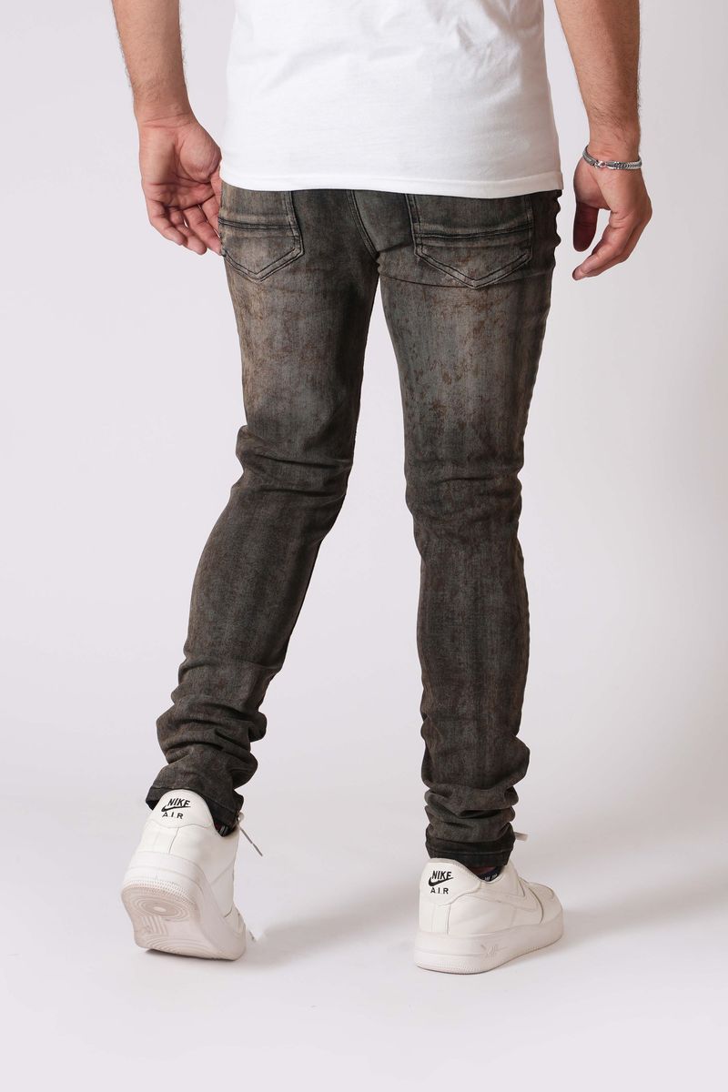BLACK NEBULA - ULTRA SKINNY STRETCH DENIM