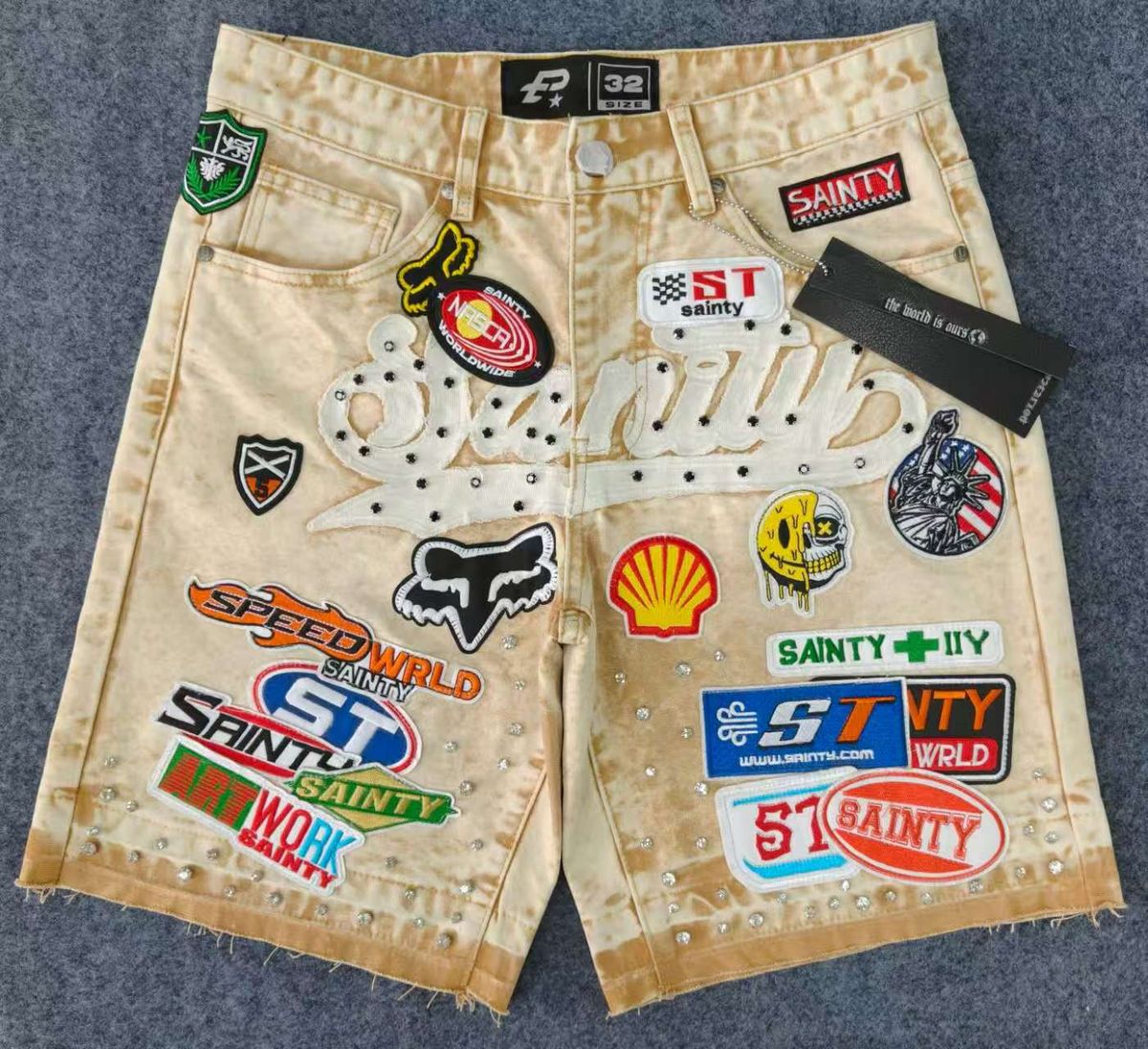 Politics Denim Shorts