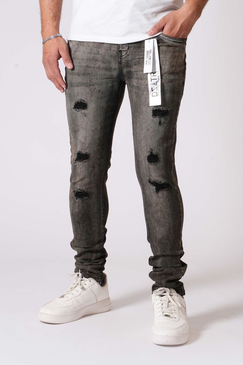 BLACK NEBULA - ULTRA SKINNY STRETCH DENIM