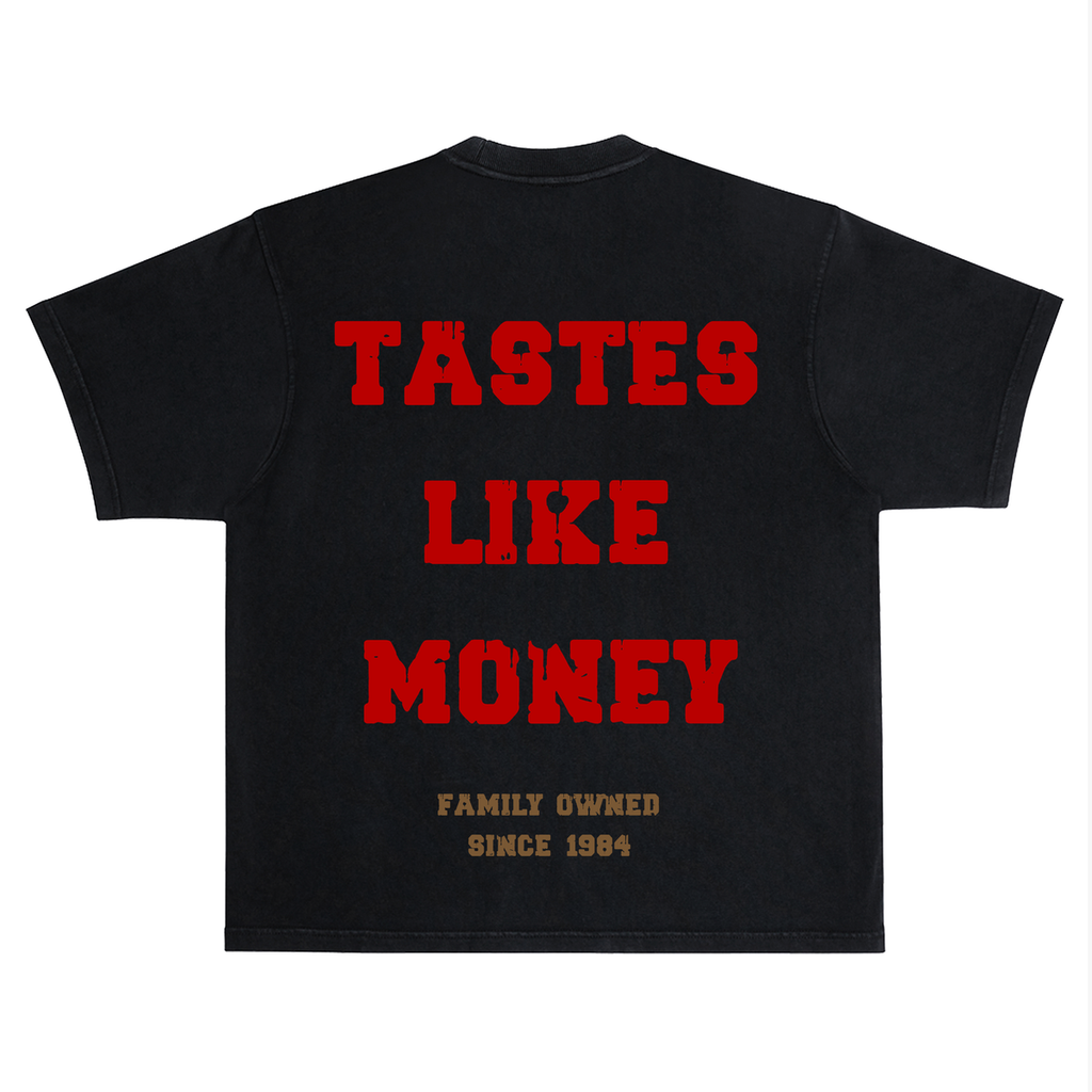 "RICH DREAMS ICE CREAM" T-SHIRT BLACK