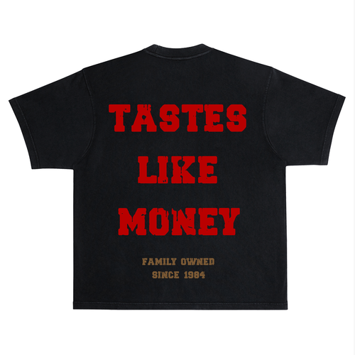 "RICH DREAMS ICE CREAM" T-SHIRT BLACK