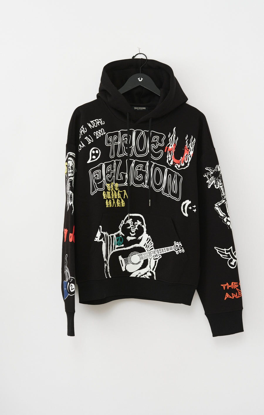 SKETCHED LOGO BOXY HOODIE